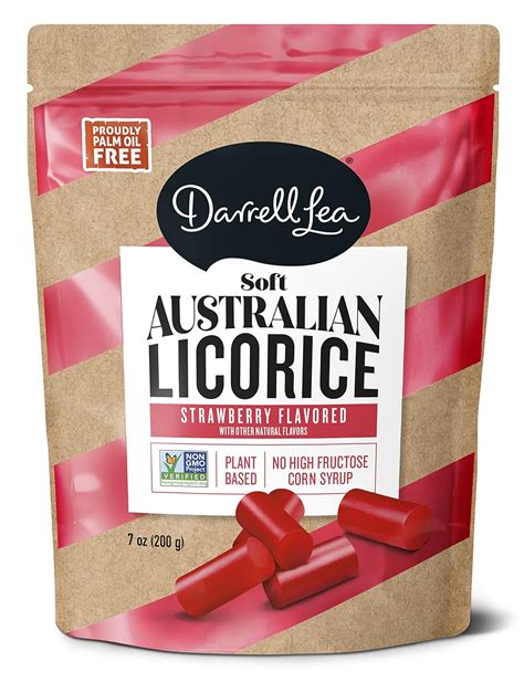 Amazon.com : Darrell Lea Soft Australian Licorice, Strawberry Flavor, 7 ...