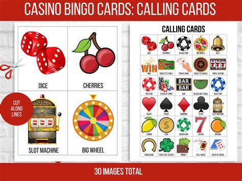 Casino Bingo Casino Game Casino Party Activity Casino - Etsy