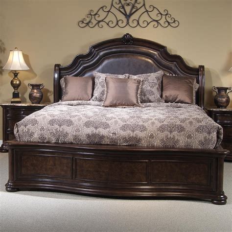 King Size Bed With Leather Headboard - Odditieszone