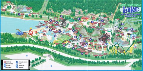 Lake Compounce - 2004 Park Map