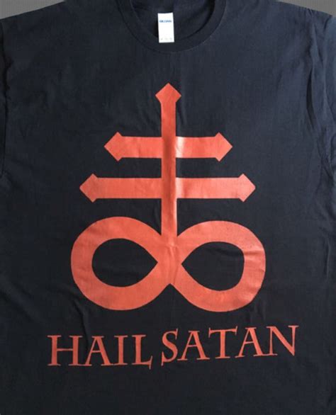 Brimstone Symbol Hail Satan Tee Shirt Satanismus Satanic Kreuz | Etsy