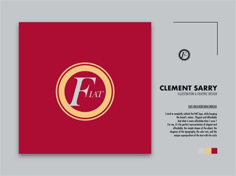 FIAT LOGO REDESIGN EXERCICE by Clément SARRY on Dribbble