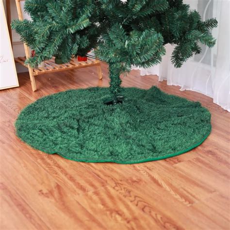 New Artificial Green Grass Christmas Tree Skirts Xmas Tree Skirts Christmas Tree Decoration ...