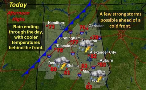 Montgomery area forecast: Showers possible early, then clear through ...