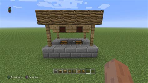 Minecraft Market Stall Design How to build a market stall tutorial 2020