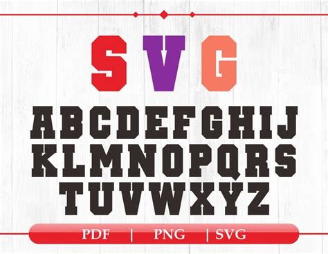 Varsity Block Font SVG, College font svg, Baseball font svg, Sport font svg, Jersey Letters ...