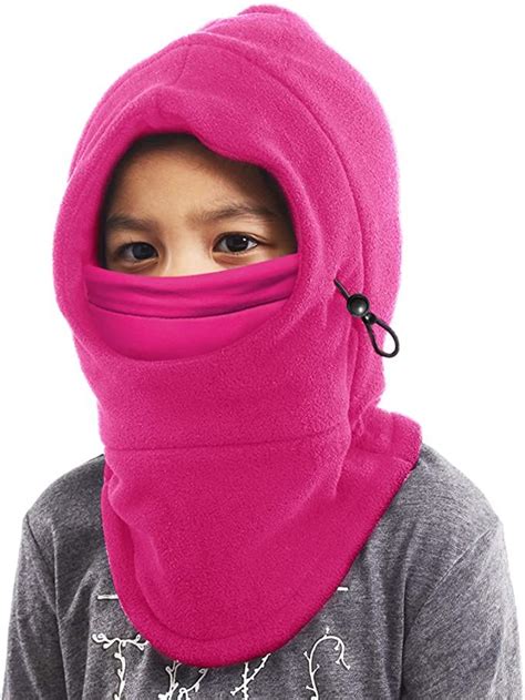 AmazonSmile: Kids Ski Mask - Winter Face Mask with Hood - Cold Weather Balaclava Snow Mask ...