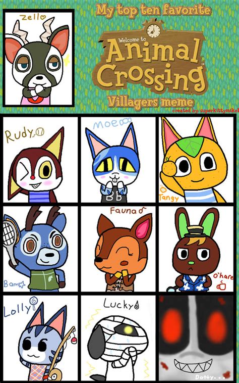 Favorite Animal Crossing villagers meme by pawniards on DeviantArt