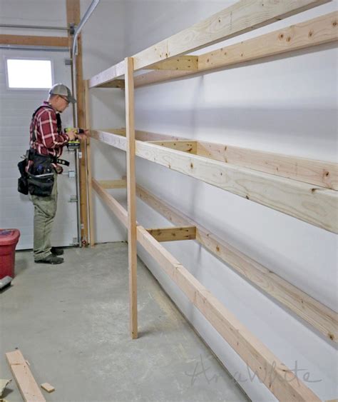 Diy Garage Storage Shelves Plans : Wood Garage Shelf Plans | How To ...