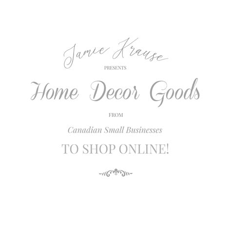 20 CANADIAN BUSINESSES TO BUY HOME DECOR ONLINE