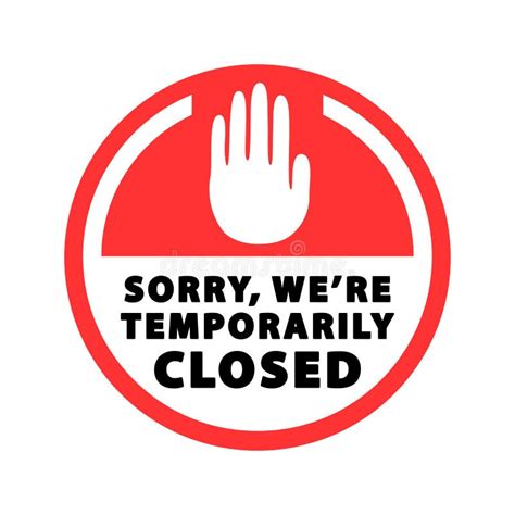 Temporarily Closed Stock Illustrations – 758 Temporarily Closed Stock Illustrations, Vectors ...