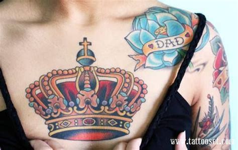 Corona de rey | Crown tattoo, Cool chest tattoos, Queen tattoo