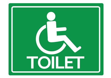 Toilet Restrooms for Wheelchair Handicap Icon design 646795 Vector Art ...