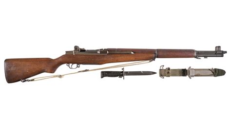 Springfield M1 Garand Rifle with Bayonet and U.S.M.C Hangtag | Rock ...