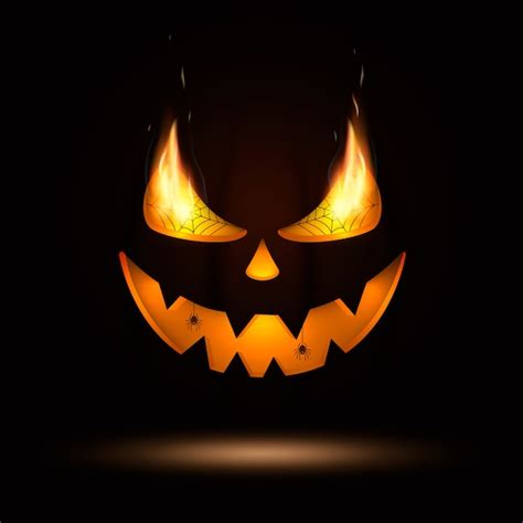 Premium Vector | Halloween pumpkin eyes and mouth