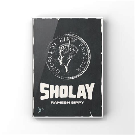 Sholay 1975 Bollywood Retro Movie Poster digital - Etsy