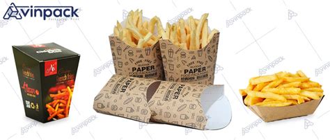 French fries packaging - Production of all kinds of fast food packs