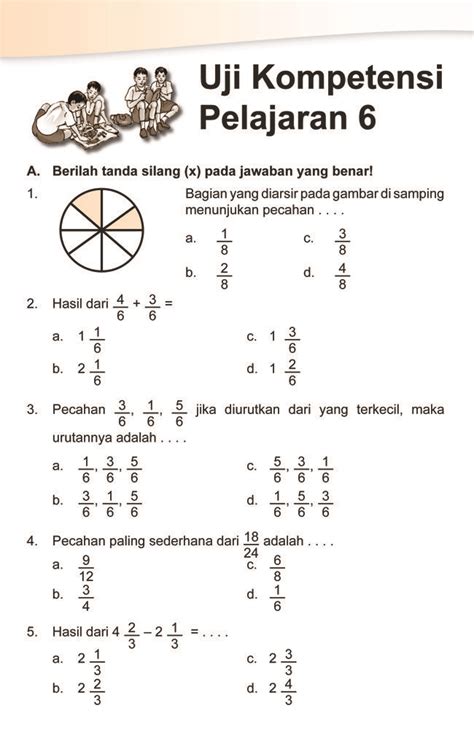 Soal Matematika Kelas 4 Pecahan Campuran - Homecare24