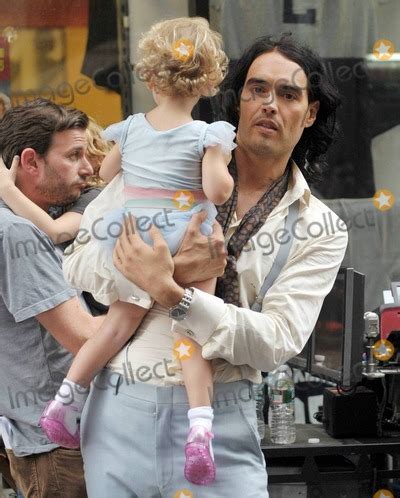 Pictures From Russell Brand with Kids on Set