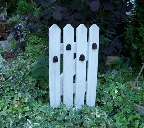 White Picket Fence Garden Panel Garden Decor