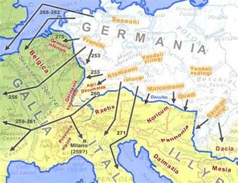 from Germania to Roman empire Genealogy Map, Ancient Rome, Historical Maps, Barbarian, Roman ...