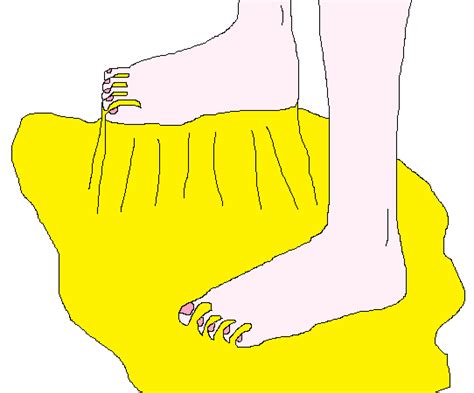 Delia Ketchum's feet stuck in glue by ChipmunkRaccoonOz on DeviantArt