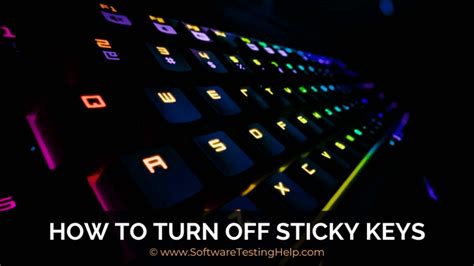 How to Turn Off Sticky Keys in Windows 10, Windows 8 and 7