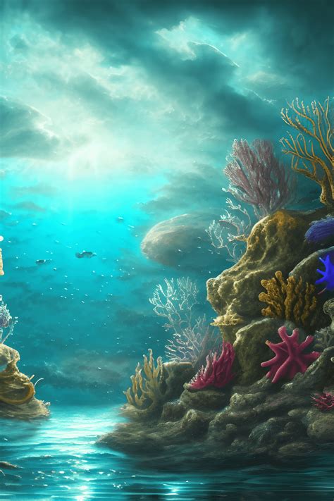 Underwater Ocean Scene · Creative Fabrica