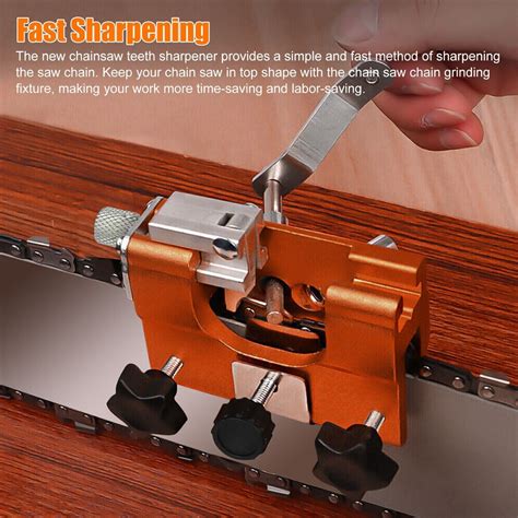 2PC Chainsaw Chain Sharpening Jig Portable Hand Crank Timberline Sharpener Tool | eBay