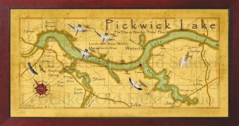 Old field Studio: Pickwick Lake Treasured Map