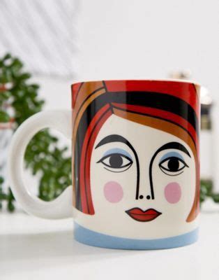 Kitsch Kitchen Mrs. Cooper ceramic mug | ASOS | Kitsch, Mugs, Ceramics