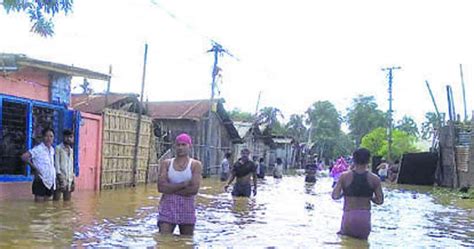 Several areas of Dimapur town under rain water