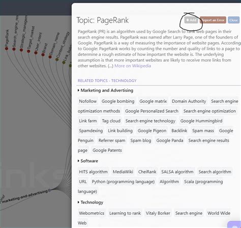 Creating Topical Maps - Inlinks