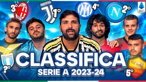 PREDICTION CLASSIFICA SERIE A 2023/24! ⚽️ ELITES - YouTube