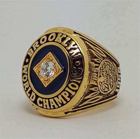 Los Angeles Dodgers 1955 World Series Championship ring baseball MLB size 8-14 Back Solid