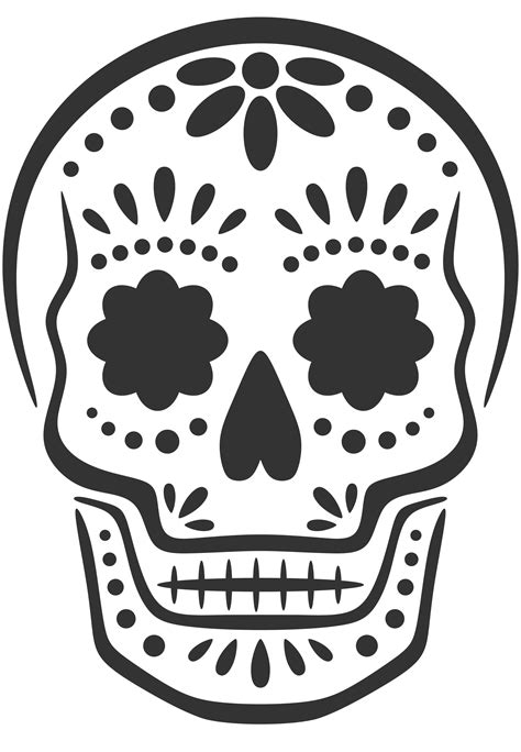 Sugar Skull Pumpkin Carving Templates