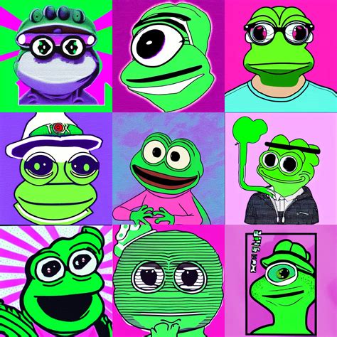 pepe the frog, vapor wave | Stable Diffusion