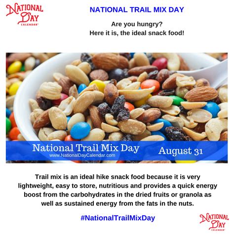 August 31, 2016 - NATIONAL TRAIL MIX DAY | Trail mix, Snack recipes, Snacks