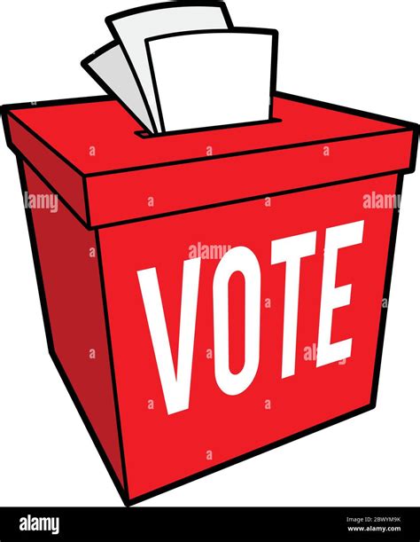 Ballot Box Symbol - A cartoon illustration of a Ballot Box Symbol Stock ...