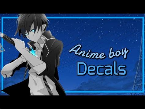 Bloxburg; Anime Boy Decals - YouTube