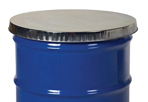 Vestil DC-245 Open Head Galvanized Steel Drum Cover for use with 55 ...