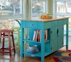 Chopping block kitchen island in an awesome blue. Counter Height ...