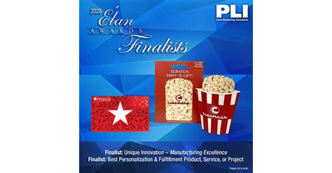 PLI Card Marketing Solutions Wins Finalist for Prestigious Élan Awards of Excellence