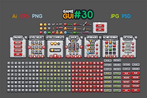 Game GUI #30 | Graphics ~ Creative Market