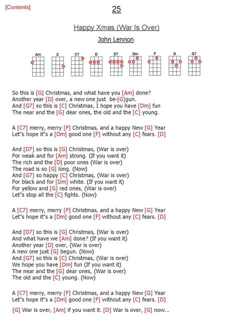 Merry Xmas Chords John Lennon – Christmas Picture Gallery