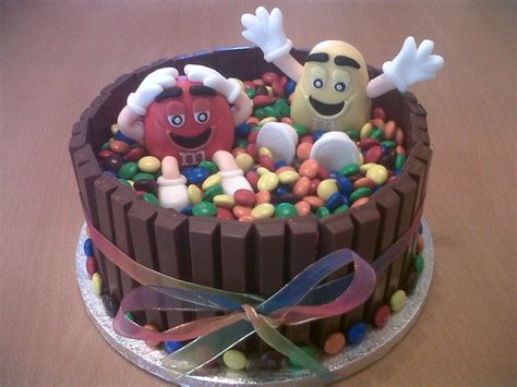 M&m Chocolate Birthday Cake - CakeCentral.com