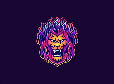 Fire Lion Logo by Beau Lawson on Dribbble