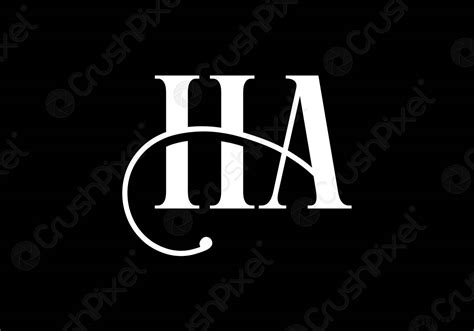 H A HA Initial Letter Logo design vector template Graphic - stock vector 1984113 | Crushpixel