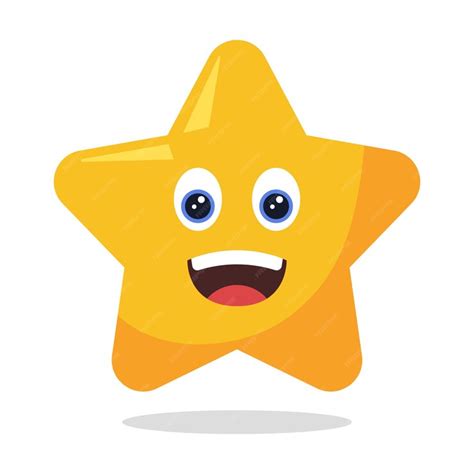 Premium Vector | Five point star emoji