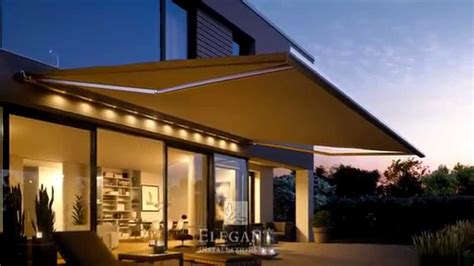 Elegant Awnings with Lights - YouTube